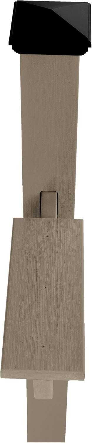 Highwood AD-MLBX1-CGE Hazelton Mailbox Post, Coastal Teak