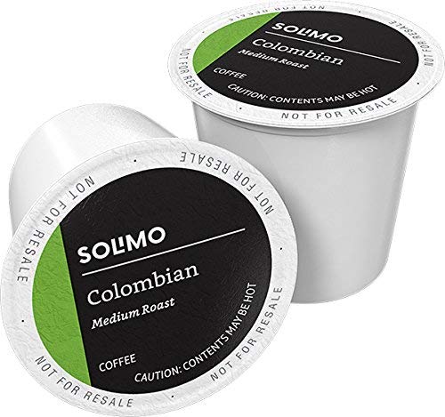 Amazon Brand Coffee Pods Variety Pack (100 Count) | Solimo Colombian, Dark Roast, and French Roast Coffee Compatible with Keurig Brewers