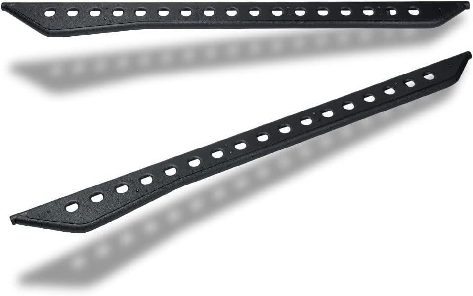 7422450110154 Compatible with 2019-2026 Chevy Silverado GMC Sierra 1500/2022 LTD Limited Double (Extended) Cab Textured Black Round Pattern Rock