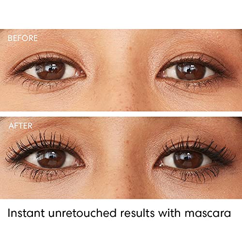 bareMinerals Strength & Length Serum-Infused Black Mascara with Plant-Based Lash Serum, Lengthens, Lifts & Defines for Healthier Lashes, Vegan