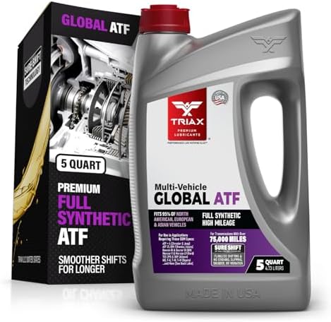 TRIAX Multi-Vehicle Global ATF Full Synthetic | Compatible with Honda DW-1, Dexron III & VI, Mercon V, Nissan Matic, ATF +4, TES 295 & More | OEM Grade Automatic Transmission Fluid (1 Quart)