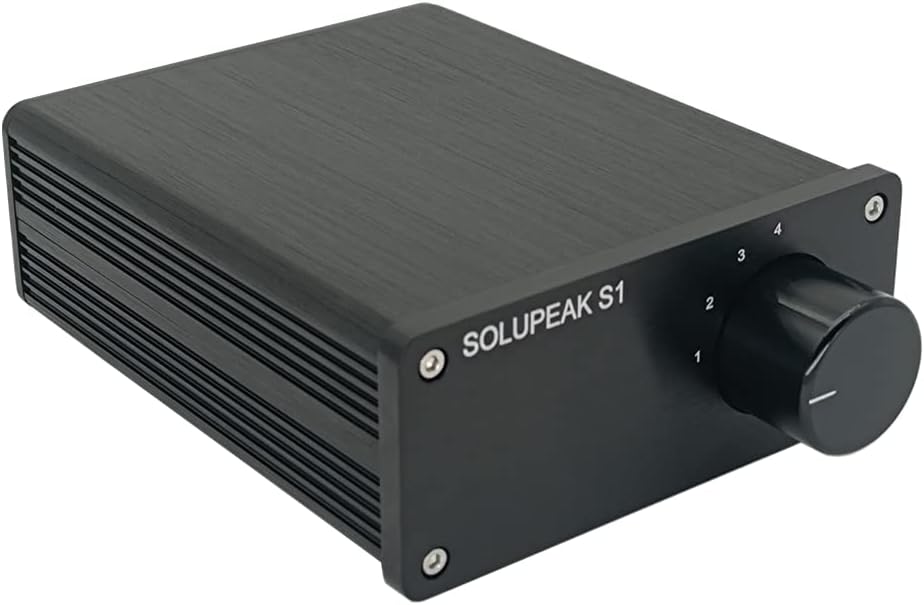U31 3 Way RCA Audio Switcher, Stereo Audio Switch Selector Box