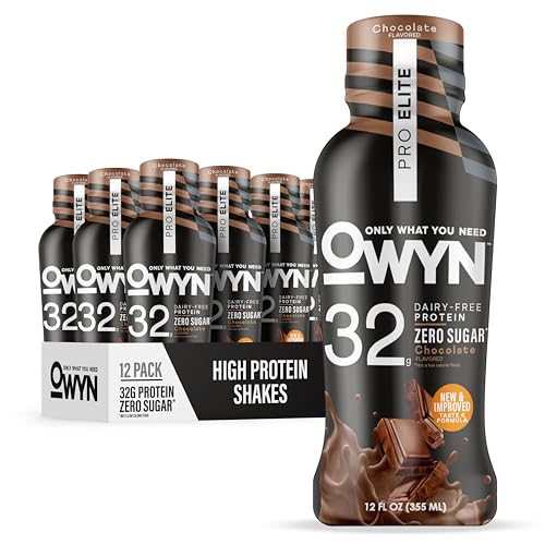 OWYN Only What You Need 32g Chocolate Flavored Protein Shake, 12 Ct