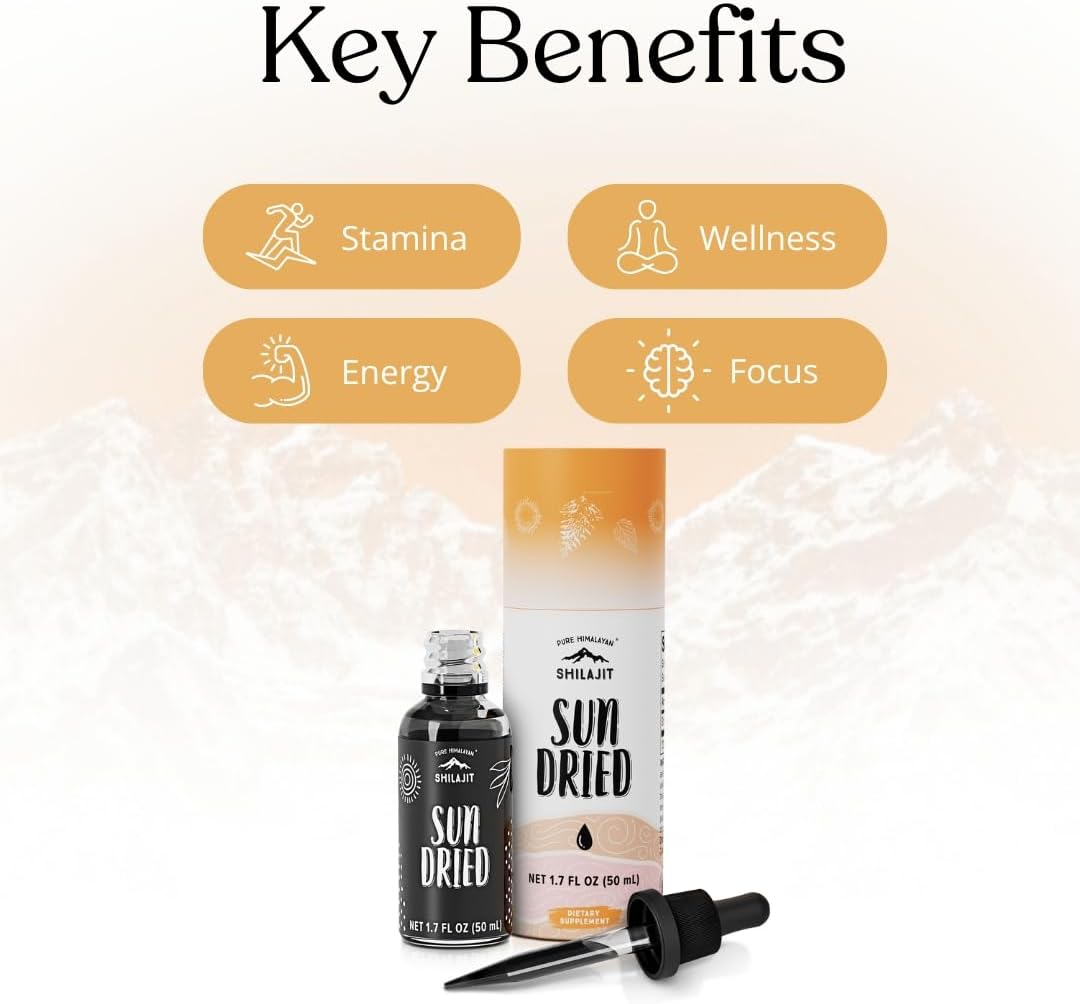 Pure Himalayan Shilajit | 100% Pure Natural Shilajit Grade A Max Potency 85+ Trace Minerals & Fulvic Acid | 3rd Party US Lab Tested | Altai Tablets