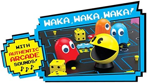 Buffalo Games - Pac-Man Game, 10 years + | Play as Pac-Man or Ghost, Built-In Retro Arcade Sounds, Electronic Pac-Man Pawn, 2 to 5 Players