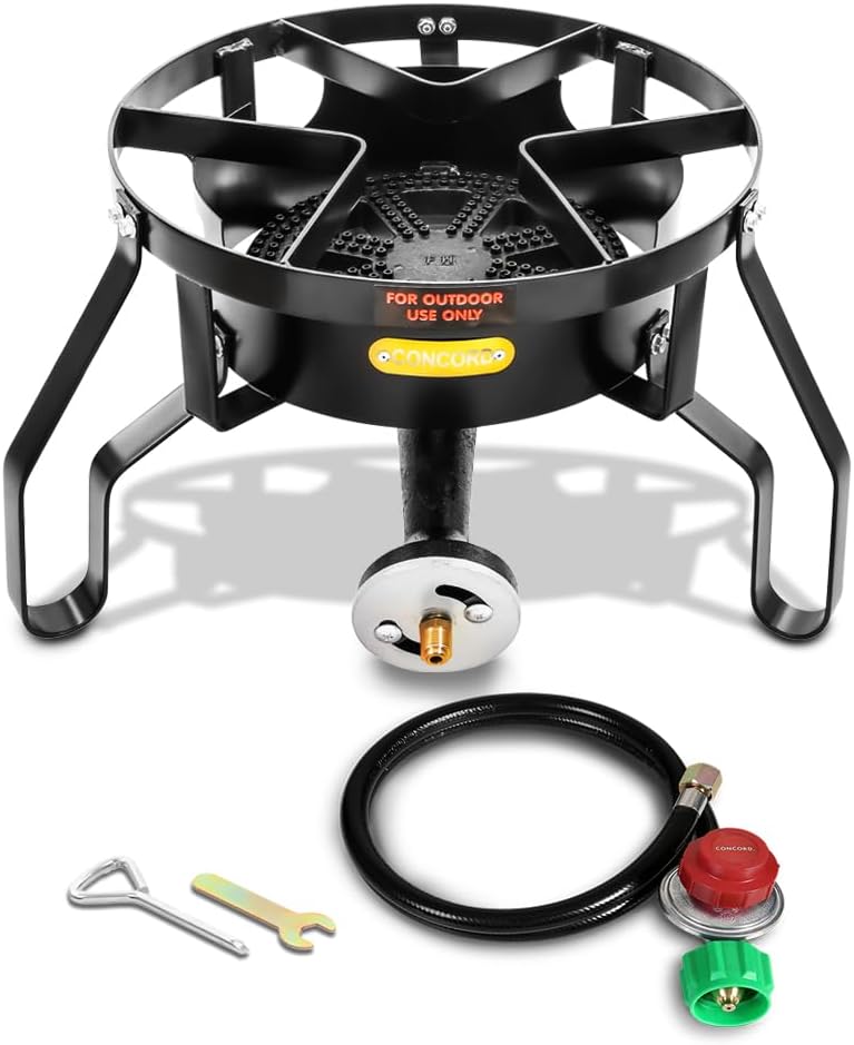 Concord Banjo 16” Single Propane Burner; 200,000BTU 1 Burner Portable Gas Stove