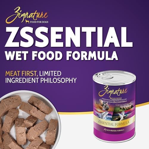 Zignature Zssential Formula Wet Canned Dog Food 13oz, case of 12