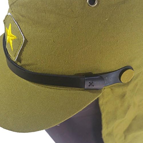 Repro WWII WW2 Japanese Solider Hat and Flap Neck Cover Cap 59 CM Dark Grey