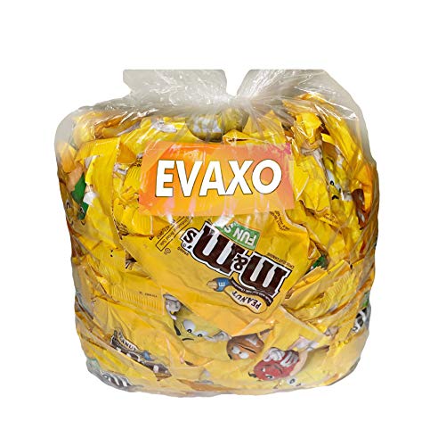 LUV BOX INCLUDING M&Ms Milk Chocolate with Peanut, Fun Size Candy, Bulk Pack 120-ct (Pack of 5 Pounds) - Perfect For Parties, Pinata, Office Bowl