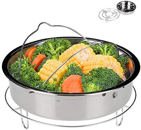 Secura Stainless Steel 6-quart Electric Pressure Cooker Steam Rack Steamer Basket Insert Set