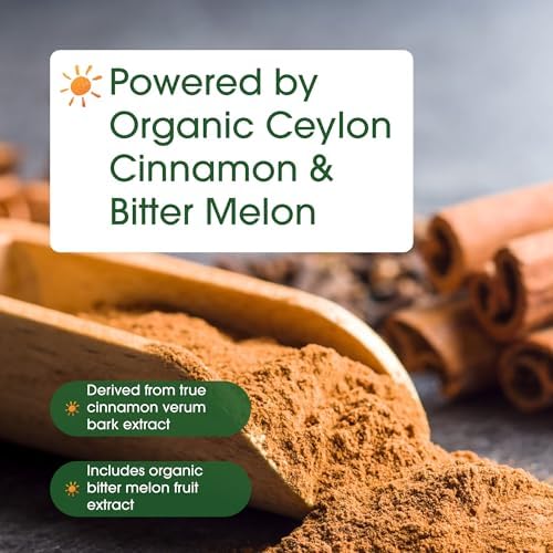 NatureBell 2 Pack Ceylon Cinnamon with Bitter Melon, 240 Capsules | Made with Organic Sri Lanka Ceylon Cinnamon and Organic Bitter Melon | Non-GMO