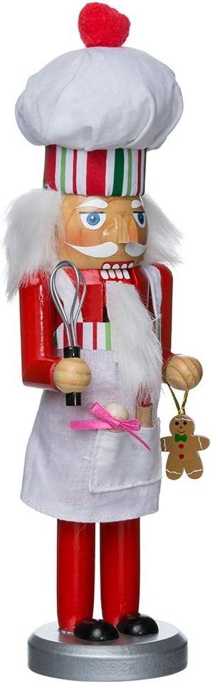 Kurt Adler C5844 10" Wooden Chef Nutcracker