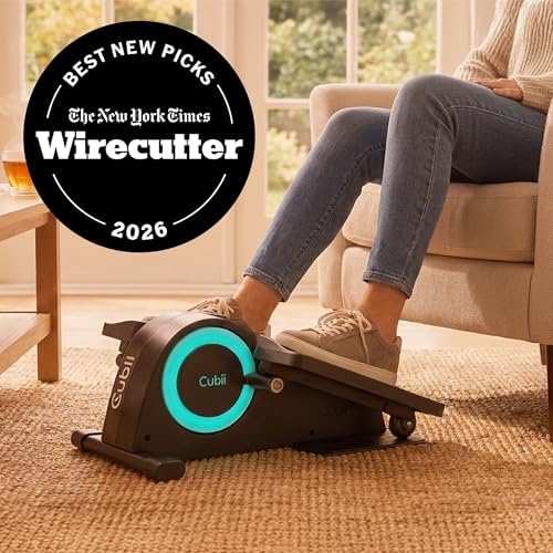 Cubii JR1, Under Desk Elliptical, Under Desk Bike Pedal Exerciser, Seated Elliptical, Work from Home Fitness, Mini Elliptical Machines for Home Use