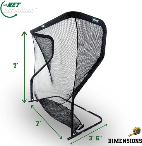 FlightScope Mevo Launch Monitor with The Net Return Home Series V2 Golf Net | 8 Swing Data Parameters, Skills Games, Video Capture, Swing Training | Indoor and Outdoor