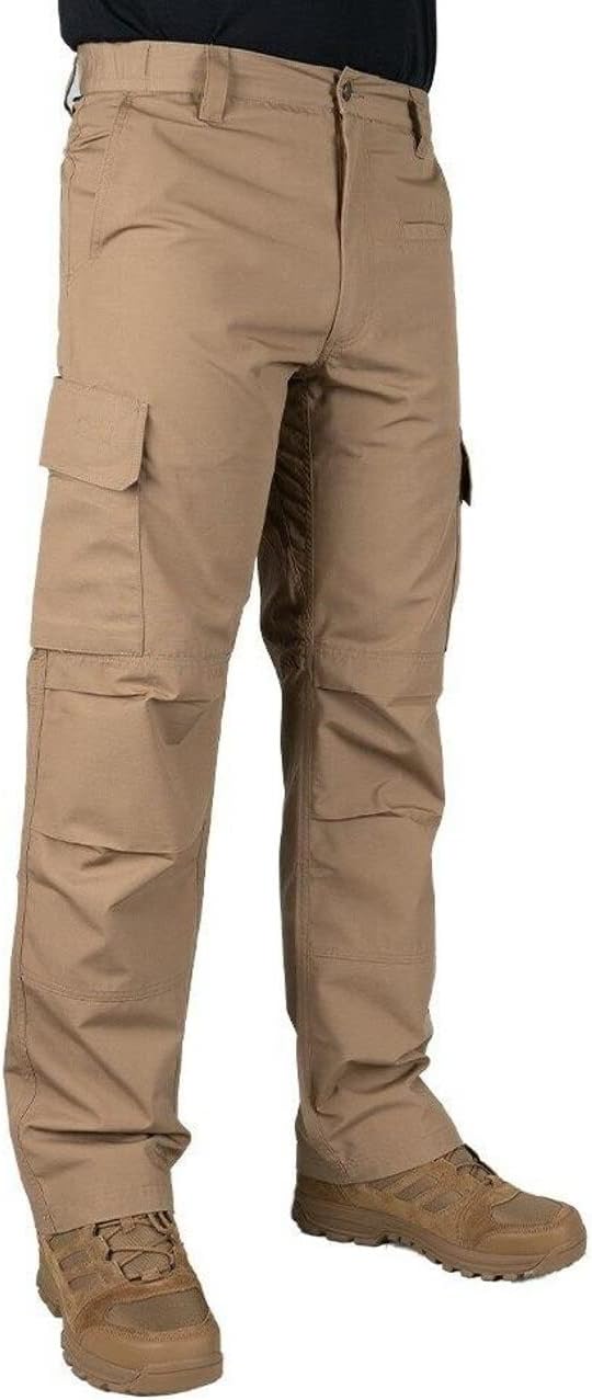 LA Police Gear LAPG Men's Urban Ops Tactical Pants | Gusseted Crotch, Ripstop, Water & Stain Resistant Work Pants for Men