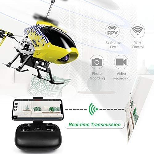 U12S Mini RC Helicopter with Camera Remote Control Helicopter Yellow