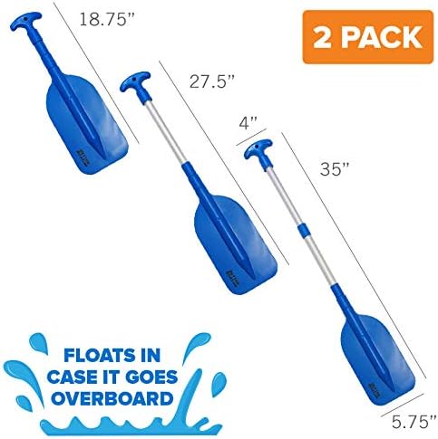 Boat Paddle Telescoping Plastic Collapsible Oar, Kayak, Jet Ski, Rafting