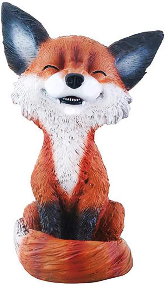 SUMMIT COLLECTION YTC Brown and Black Smiling Fox TeeHee Themed Decorative Figurine Statue
