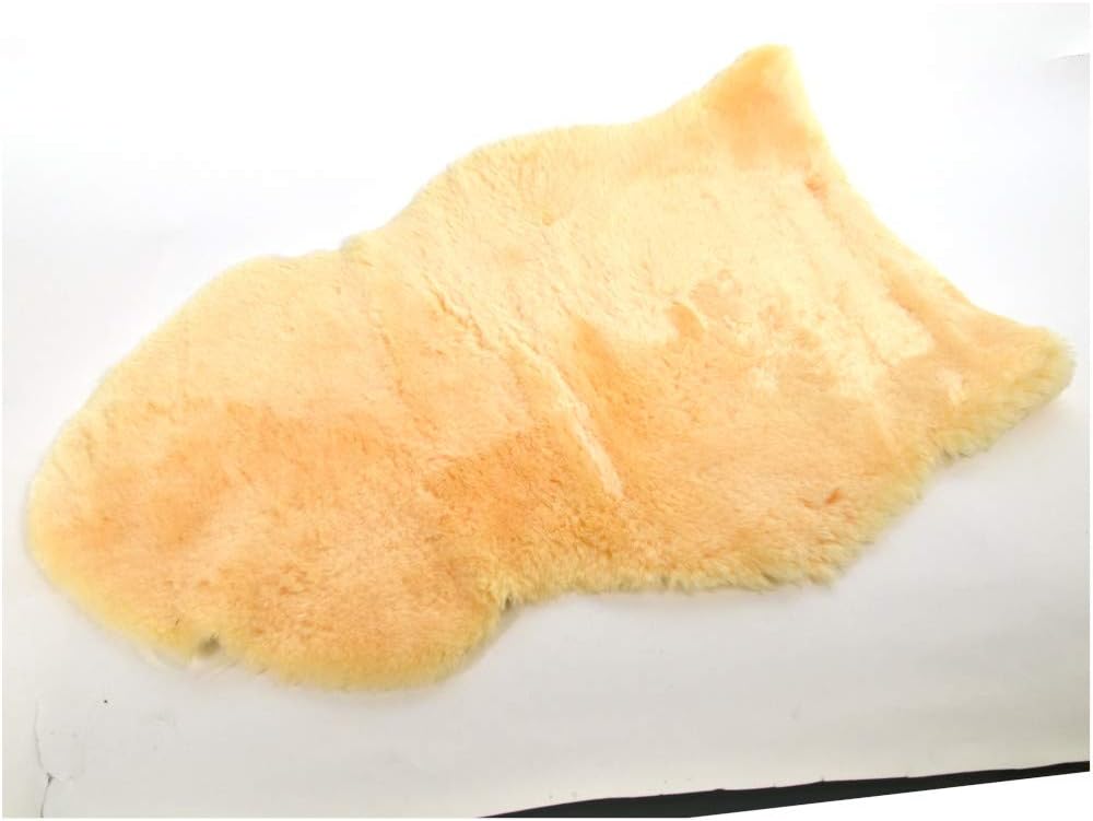 US Sheepskin Medical Sheepskin Rug, Fluffy Rugs 39.5-43.5 in x 24 in Tan | Preventing Bedsores
