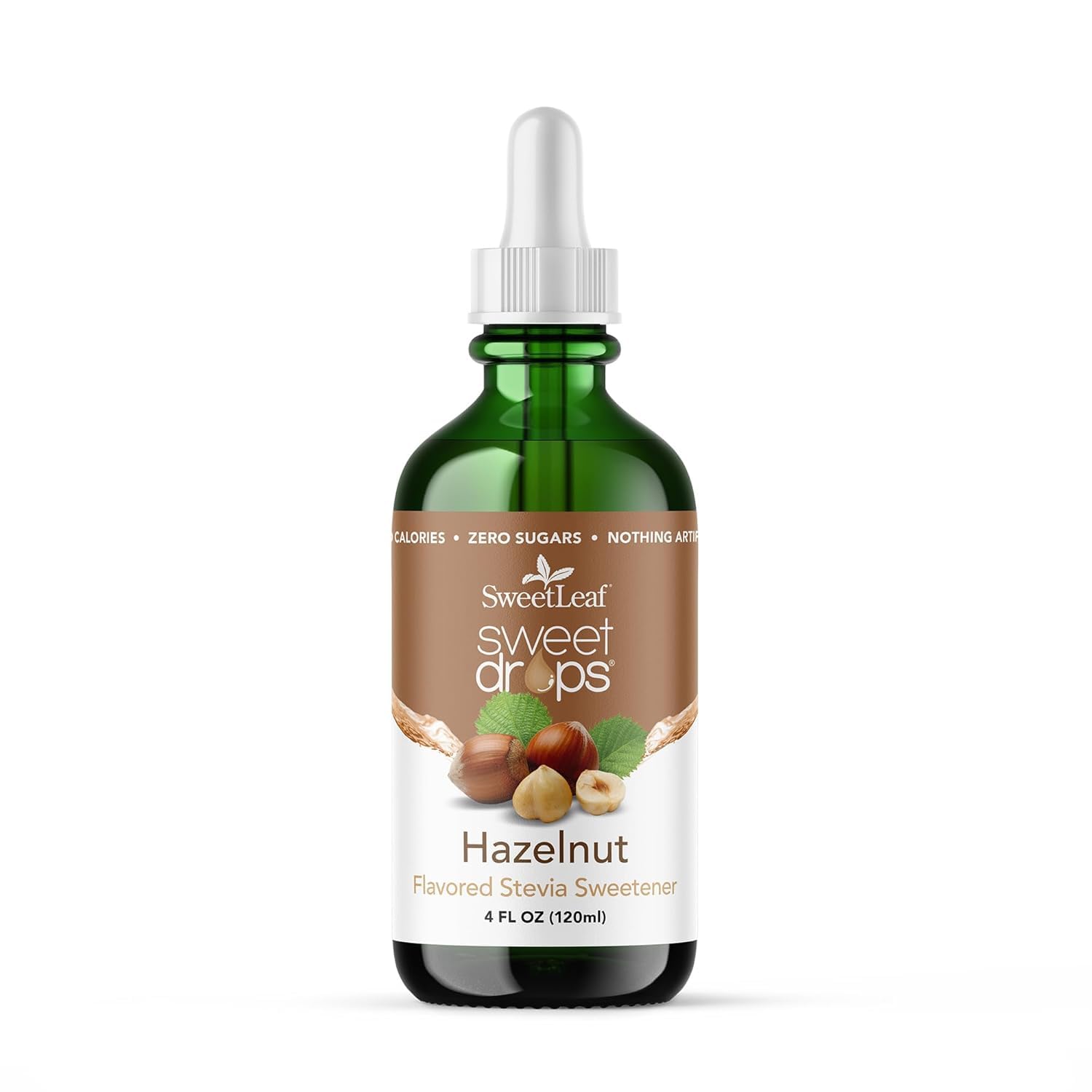 SweetLeaf Stevia Drops Liquid Sweetener, SteviaClear - 4 Fl Oz, Pack of 2 | Unflavored Sweet Drops, Organic Stevia Leaf Extract, Zero Calorie, No Erythritol, Sugar Substitute, With Dropper