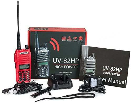 BaoFeng UV-82HP High Power Dual Band Radio: 136-174mhz (VHF) 400-520mhz (UHF) Two-Way Radio