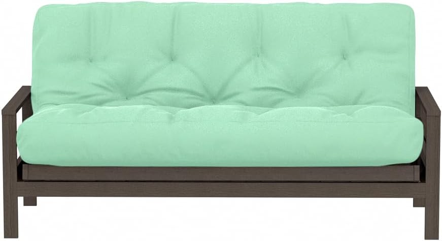 Royal Sleep Products by The Futon Factory 12 inch Foam Futon Mattress - Solid Black Fabric - Full Size - CertiPUR Certified Foams - Made in USA - (Frame not Included)