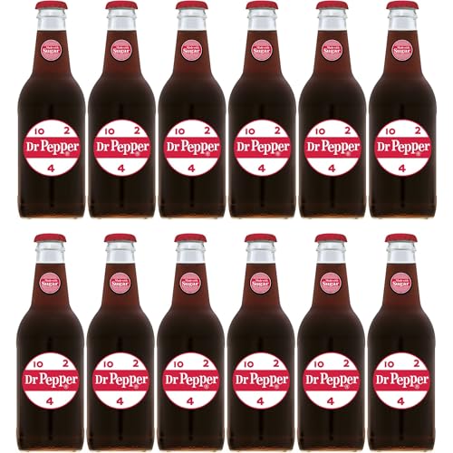 Dr. Pepper Real Sugar Soda, 12 Ounce (12 Bottles)