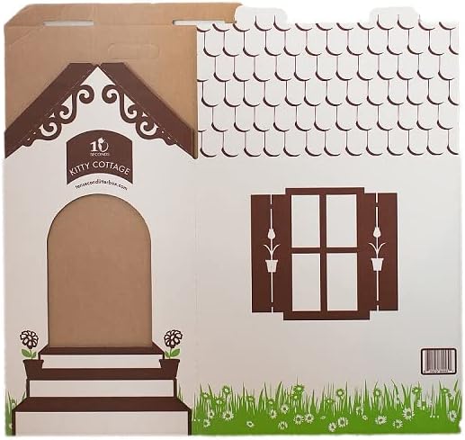 Disposable Ten Second Litter Boxes for Kitty/Cats. Made in the USA. Biodegradable Solution for Quick and Easy Disposal. Made of Recyclable Material. (8-Pack)