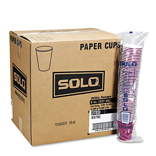 Solo 412SIN-0041 12 oz Bistro SSP Paper Hot Cup (Case of 1000)