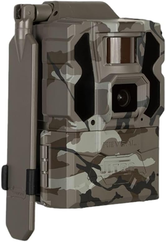 TACTACAM Reveal Ultra Cellular Trail Camera: 4K Photo, 1080p Video, Live View, GPS Tracking-Enabled, Switchable No-Glow/Low-Glow Flash