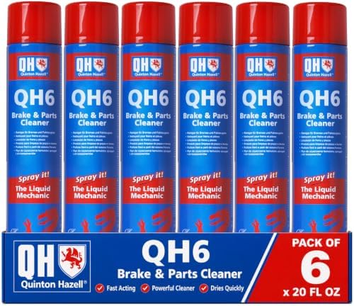 Quinton Hazell QH6 Brake Cleaner Spray Can 20.3 fl oz, Non-Chlorinated | Fast Drying Automotive Brake Parts Cleaner, High Strength Formula for Professional and DIY Use