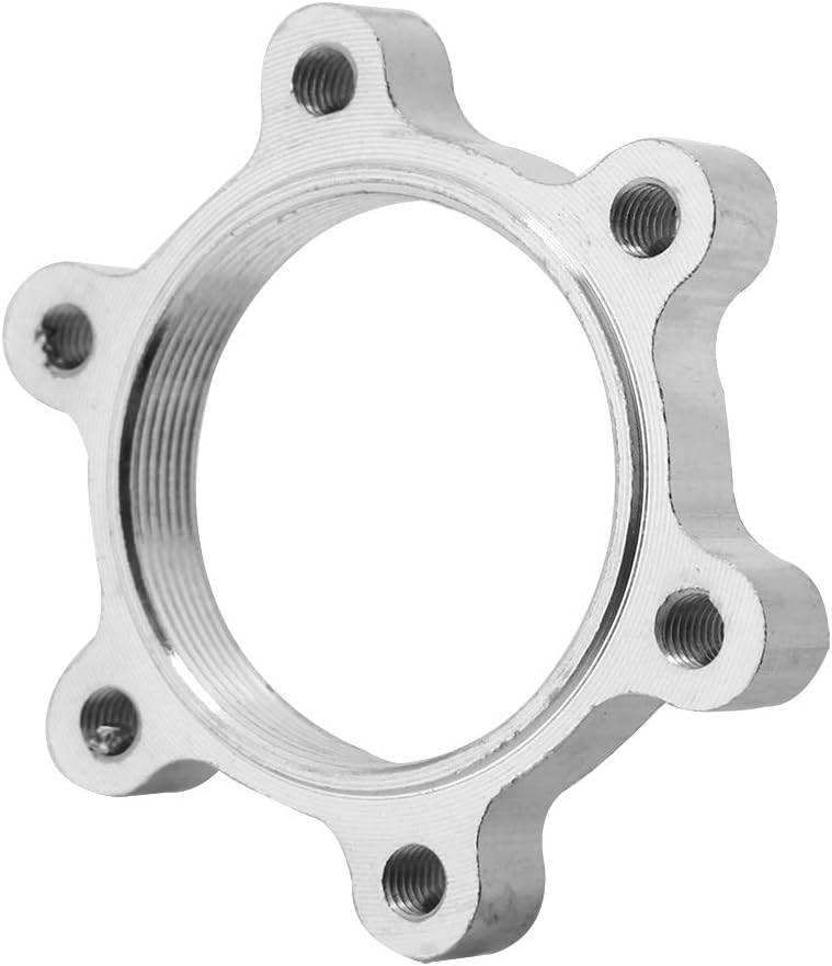 Aluminium Alloy Freewheel Threaded Hubs Disk Disc Brake Rotor 6 Bolt Flange Adapter Replacement Part, 10Pcs/Pack (48mm/1.89inch)