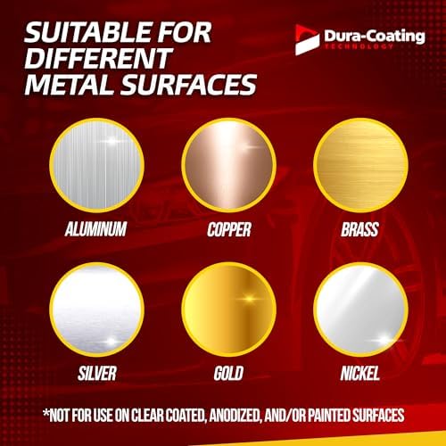 DURA-COATING TECHNOLOGY, Blue Premium Metal Polish - Perfect Brightener and Scratch Remover for Aluminum Wheels, Diamond Plate, Stainless Steel