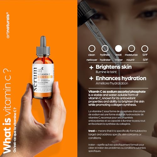 ArtNaturals Vitamin C Serum with Hyaluronic Acid, 1 fl oz
