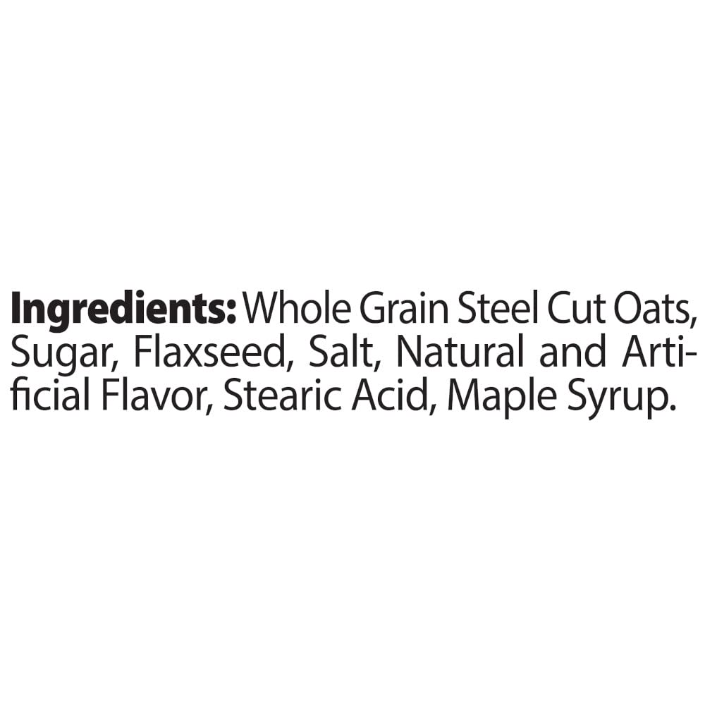 Better Oats Steel Cut Maple & Brown Sugar Oatmeal, 15.1 oz Box, 6 Pack | Instant Breakfast With Flax Seeds & Natural Flavors, Good Source Of ALA Omega-3, Individual Packets, Heart Healthy