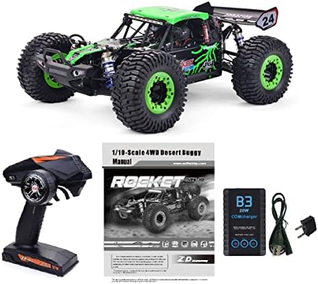 1/10 Scale 4WD RC Cars for Adults Brushless,Max 43 MPH Off-Road Fast RC Cars,Off-Road Remote Control Trucks (Green)