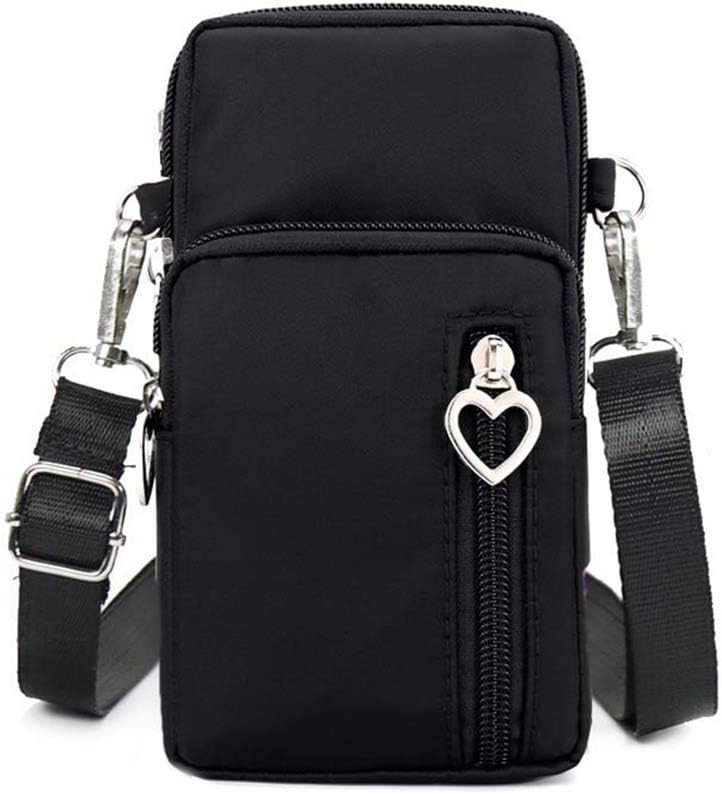 MINTEGRA Crossbody Phone Purse Nylon Shoulder Pouch Walking Wallet Wristlet Sport Armband