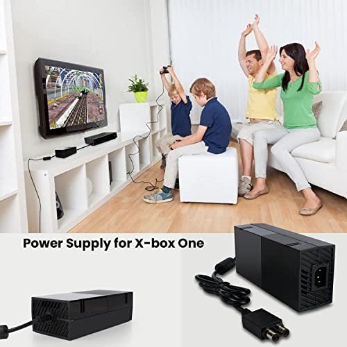 Power Supply Brick for Xbox One, Xbox Power Supply Brick Cord AC Adapter Power Supply Charger Replacement for X Box One