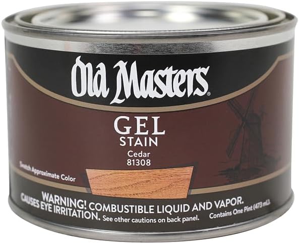 Old Masters 81308 Gel Stain Pint, Cedar