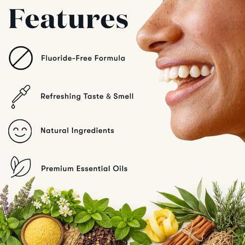 Young Living Thieves Fresh Essence Plus Mouthwash | 8 fl oz | Alcohol-Free and Fluoride-Free | Enhanced with Essential Oils | Peppermint, Rosemary