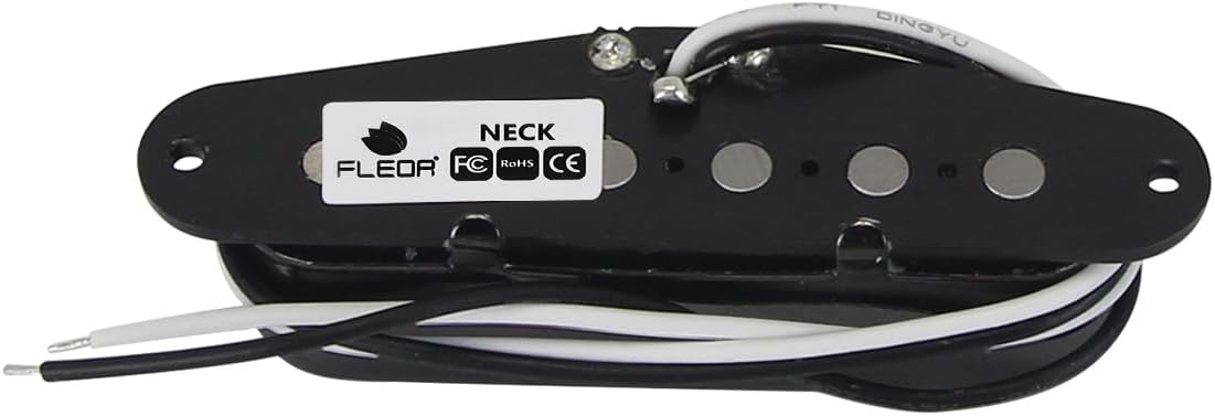 FLEOR Alnico 5 Guitar Pickups - TL Bridge & Neck Pickup (Chrome) for TL Style Guitar