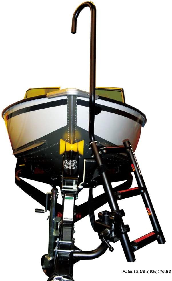 Quality Mark 28801 Bow Step - 3-Step, Starboard , Black