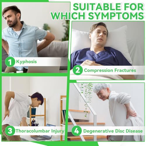 Hyperextension Back Brace, Spinal Lumbar Fracture Thoracic Medical Orthotics Spine Fixation Lumbar Thoracolumbar Brace(M)