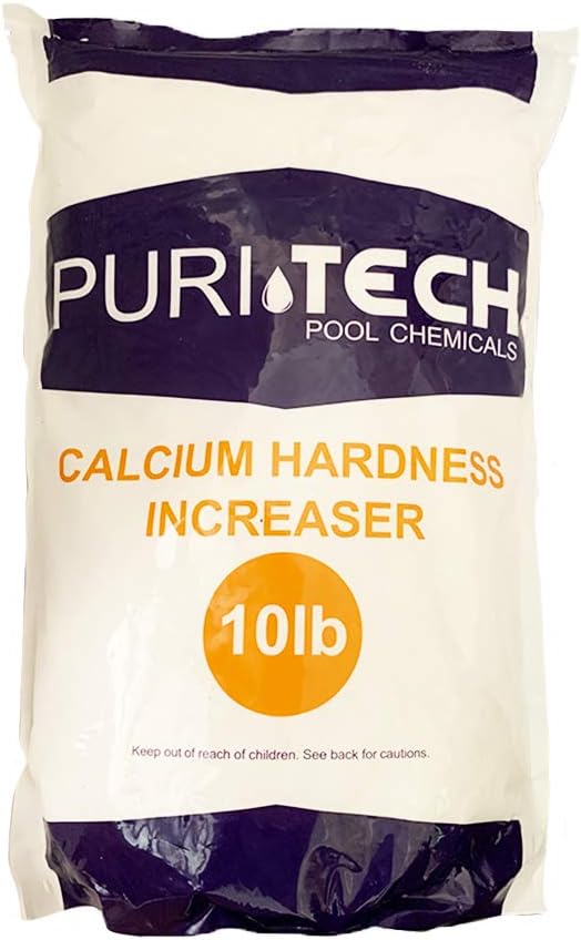Puri Tech Pool Chemicals Calcium Hardness Increaser Plus – Increases Calcium Hardness Levels & Helps Prevent Corrosion and Staining - 94% Calcium Chloride– 25 lb