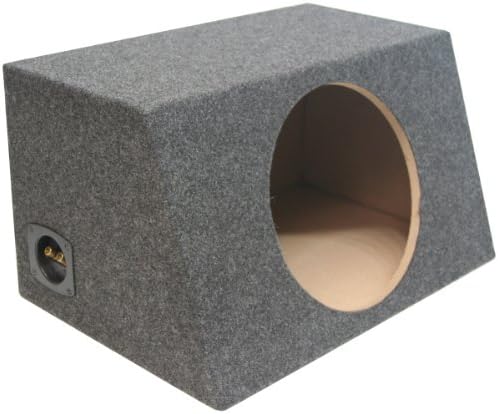 American Sound Connection Car Audio Single 15" Sealed Subwoofer Salnted Hatchback Stereo Sub Box Enclosure