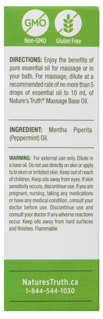Nature's Truth Essential Oil, 100% pure Peppermint Oil, 1 Count