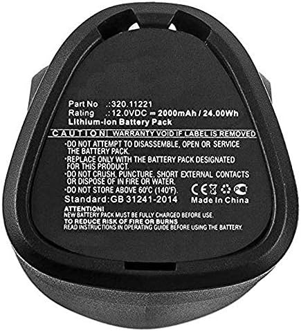 2000mAh 12-Volt 320.11221, 12211 Battery Replacement Compatible with Craftsman 12V Li-ion NEXTEC Power Tools