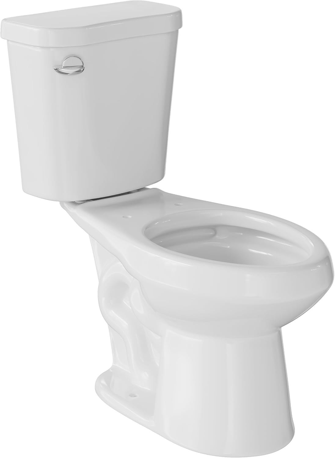 Two-Piece Toilets for Bathrooms, Comfort ADA Toilet with 19" Height, Elongated with Soft Close Seat, Power Flush 1.28 GPF