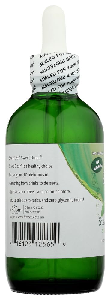 Sweetleaf Stevia Extract Clear Liquid 4 Oz X 2