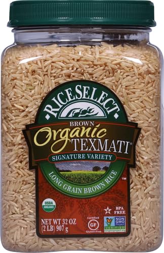 RiceSelect Organic Texmati White Rice, Long-Grain Basmati Rice
